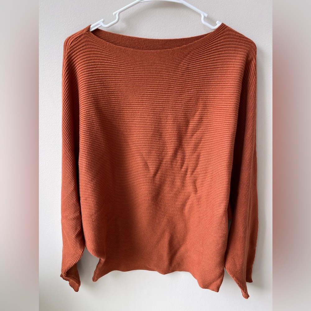 Off the shoulder/or scoop neck sweater
